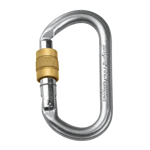 STEEL OVAL CONNECTOR 30kN - Screw Lock